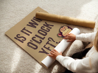 Funny Wine Poster – Cheeky Wall Art for Kitchen, Bar or Wine Lovers - Just Great Posters