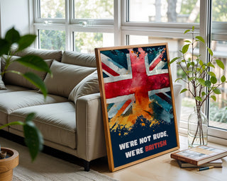 Not Rude It’s British Poster - Just Great Posters