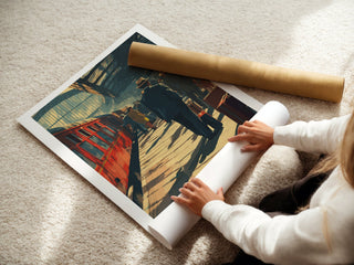 Vintage Paddington Station Travel Poster – Retro London Train Wall Art, Elegant British Railway Print - Just Great Posters