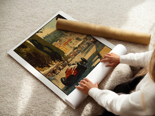 Retro Monaco Grand Prix Poster – Vintage Formula 1 Racing Art Print, French Riviera Motorsport Decor - Just Great Posters