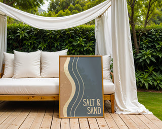 Salt & Sand – Wavy Beachscape Poster - Just Great Posters