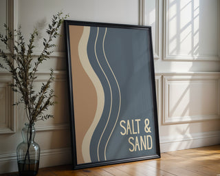 Salt & Sand – Wavy Beachscape Poster - Just Great Posters
