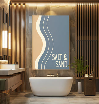 Salt & Sand – Wavy Beachscape Poster - Just Great Posters
