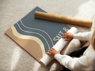 Salt & Sand – Wavy Beachscape Poster - Just Great Posters