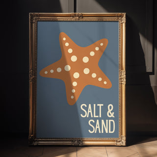 Salt & Sand – Starfish Graphic Poster - Just Great Posters