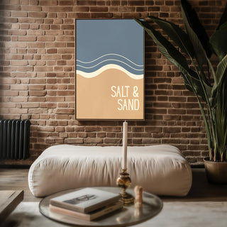 Salt & Sand – Abstract Waves Poster - Just Great Posters