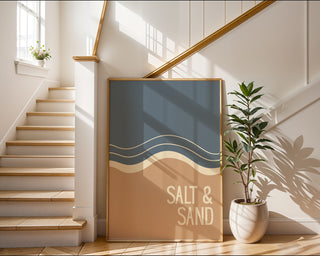 Salt & Sand – Abstract Waves Poster - Just Great Posters