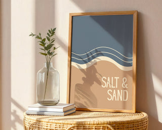 Salt & Sand – Abstract Waves Poster - Just Great Posters