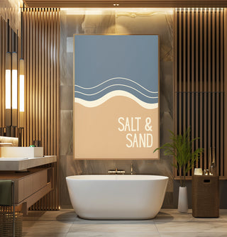 Salt & Sand – Abstract Waves Poster - Just Great Posters