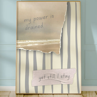 Still I Stay Quote Poster – Moody Art - Just Great Posters