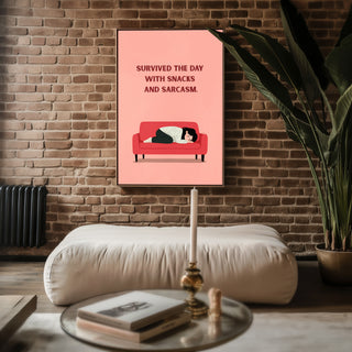 Snacks & Sarcasm Poster - Just Great Posters