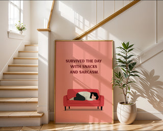 Snacks & Sarcasm Poster - Just Great Posters