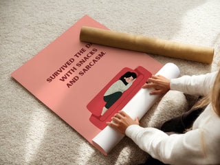 Snacks & Sarcasm Poster - Just Great Posters