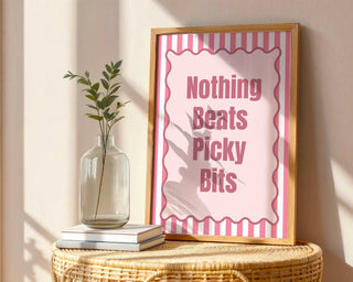 Picky Bits Poster – British Food Art - Just Great Posters