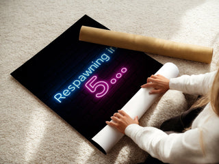 Respawning in 5 Neon Wall Poster - Just Great Posters