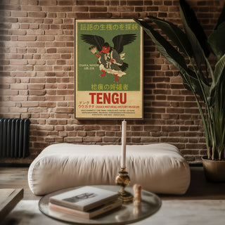 Tengu Folklore Poster – Japanese Mythical Bird Demon Wall Art - Just Great Posters
