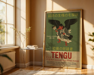 Tengu Folklore Poster – Japanese Mythical Bird Demon Wall Art - Just Great Posters