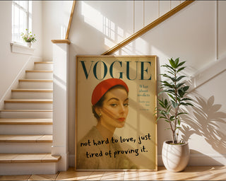 Not Hard to Love Fashion Quote Poster - Just Great Posters