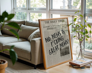 No News Is Great News Poster - Just Great Posters