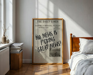 No News Is Great News Poster - Just Great Posters