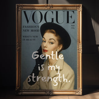 Gentle Is My Strength Fashion Poster - Just Great Posters