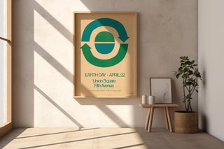 First Earth Day Poster Print – 1970s Environmental Graphic Art, Union Square Protest Design, Retro Minimalist Eco Wall Decor - Just Great Posters
