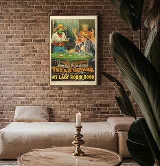 Western Movie Poster Print – Texas Guinan in My Lady Robin Hood – Vintage 1920s Outlaw Reprint – Saloon Card Game Scene Poster - Just Great Posters