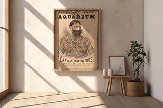 Tattooed Sideshow Legend Poster Print – Circus Art – Vintage Freak Show Wall Art, Illustrated Body Tattoo Print - Just Great Posters