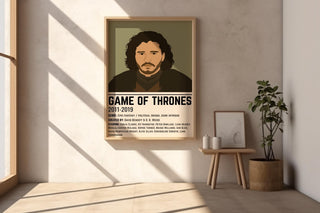Game of Thrones Character Poster | Minimalist Fantasy TV Fan Art | Dark Medieval - Inspired Print for Pop Culture Wall and GOT Lovers - Just Great Posters