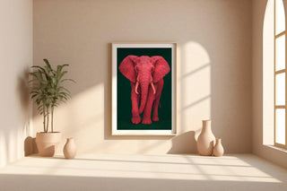 Elephant Wall Art Print | Majestic Wildlife Poster in Neutral Tones | Safari Animal Home Decor | Free Shipping on All Sizes - Just Great Posters