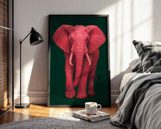 Elephant Wall Art Print | Majestic Wildlife Poster in Neutral Tones | Safari Animal Home Decor | Free Shipping on All Sizes - Just Great Posters