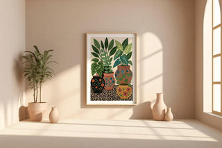 Potted Plant Art Print | Botanical Illustration Poster for Plant Lovers | Greenery Wall Decor for Home or Office | Free Shipping - Just Great Posters