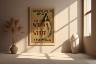 The Woman in White Musical Poster | Vintage Gothic West End Print | Mystery Theatre Wall Art | Retro Drama Decor | Free Shipping - Just Great Posters