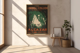 The Animal Kingdom WPA Poster Print – Jungle Silhouette Wall Art, 1930s Federal Theatre Vintage Decor, Wildlife Midcentury Style - Just Great Posters