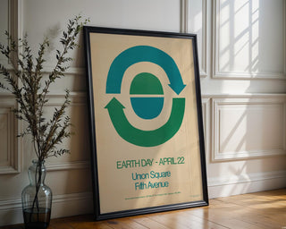 First Earth Day Poster Print – 1970s Environmental Graphic Art, Union Square Protest Design, Retro Minimalist Eco Wall Decor - Just Great Posters