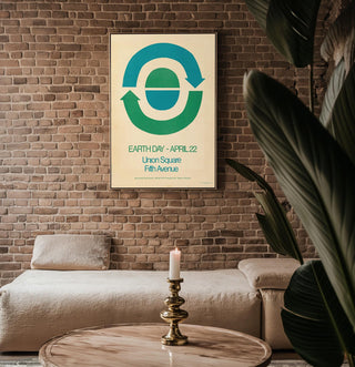 First Earth Day Poster Print – 1970s Environmental Graphic Art, Union Square Protest Design, Retro Minimalist Eco Wall Decor - Just Great Posters