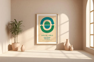First Earth Day Poster Print – 1970s Environmental Graphic Art, Union Square Protest Design, Retro Minimalist Eco Wall Decor - Just Great Posters