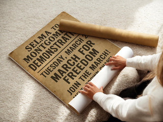 Selma to Montgomery March Poster | Vintage Civil Rights Movement Wall Art | March for Freedom History Print | Free Shipping Always - Just Great Posters