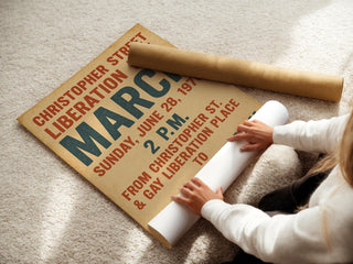 Christopher Street Liberation Day Poster | 1970 Pride March Vintage Art | LGBTQ+ Protest Wall Print for Queer History Lovers | Free Ship - Just Great Posters