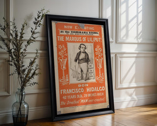 Show Poster Print – Marquis of Lilliput Exhibition Reprint – Smallest Man Display Poster – Don Francisco Vintage Sideshow - Just Great Posters