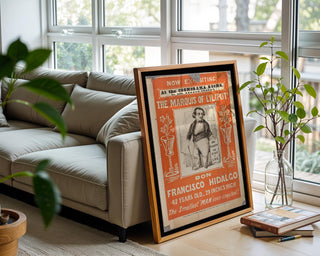 Show Poster Print – Marquis of Lilliput Exhibition Reprint – Smallest Man Display Poster – Don Francisco Vintage Sideshow - Just Great Posters
