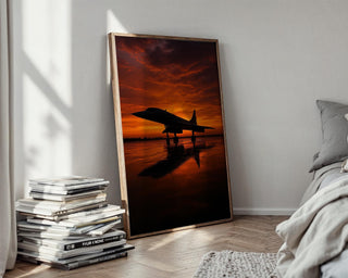 Concorde Jet Sunset Poster | Supersonic Plane Silhouette Art for Aviation Lovers | Modern Travel Wall Print | Free Shipping Always - Just Great Posters