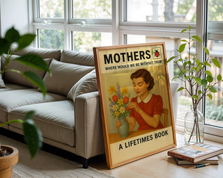 Mothers Vintage Poster | Retro Ladybird Book - Style Art Print for Mom | Midcentury Gift Wall Art for Mother’s Day | Free Shipping Always - Just Great Posters