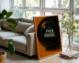 Fck Knows Magic 8 Ball Poster | Funny Modern Wall Art for Office, Dorm or Decision - Makers | Bold Adult Humor Print | Free Shipping - Just Great Posters