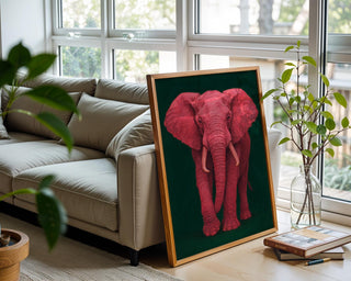 Elephant Wall Art Print | Majestic Wildlife Poster in Neutral Tones | Safari Animal Home Decor | Free Shipping on All Sizes - Just Great Posters