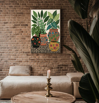 Potted Plant Art Print | Botanical Illustration Poster for Plant Lovers | Greenery Wall Decor for Home or Office | Free Shipping - Just Great Posters