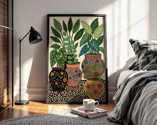 Potted Plant Art Print | Botanical Illustration Poster for Plant Lovers | Greenery Wall Decor for Home or Office | Free Shipping - Just Great Posters