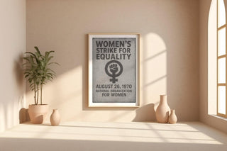 Feminist Protest Poster – Women’s Strike for Equality 1970 Print, Vintage Repro for Bold Feminist Wall Art or Political Gallery Space - Just Great Posters