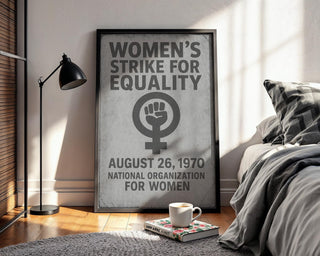 Feminist Protest Poster – Women’s Strike for Equality 1970 Print, Vintage Repro for Bold Feminist Wall Art or Political Gallery Space - Just Great Posters