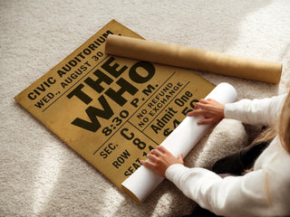 Vintage Concert Ticket Art Print | Retro Music Memorabilia Poster | Ideal for Music Lovers and Collectors | Free Shipping Available - Just Great Posters